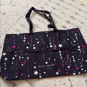 NWOT Kate Spade Black and Pink Dot Tote Bag